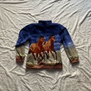 horse fleece jacket